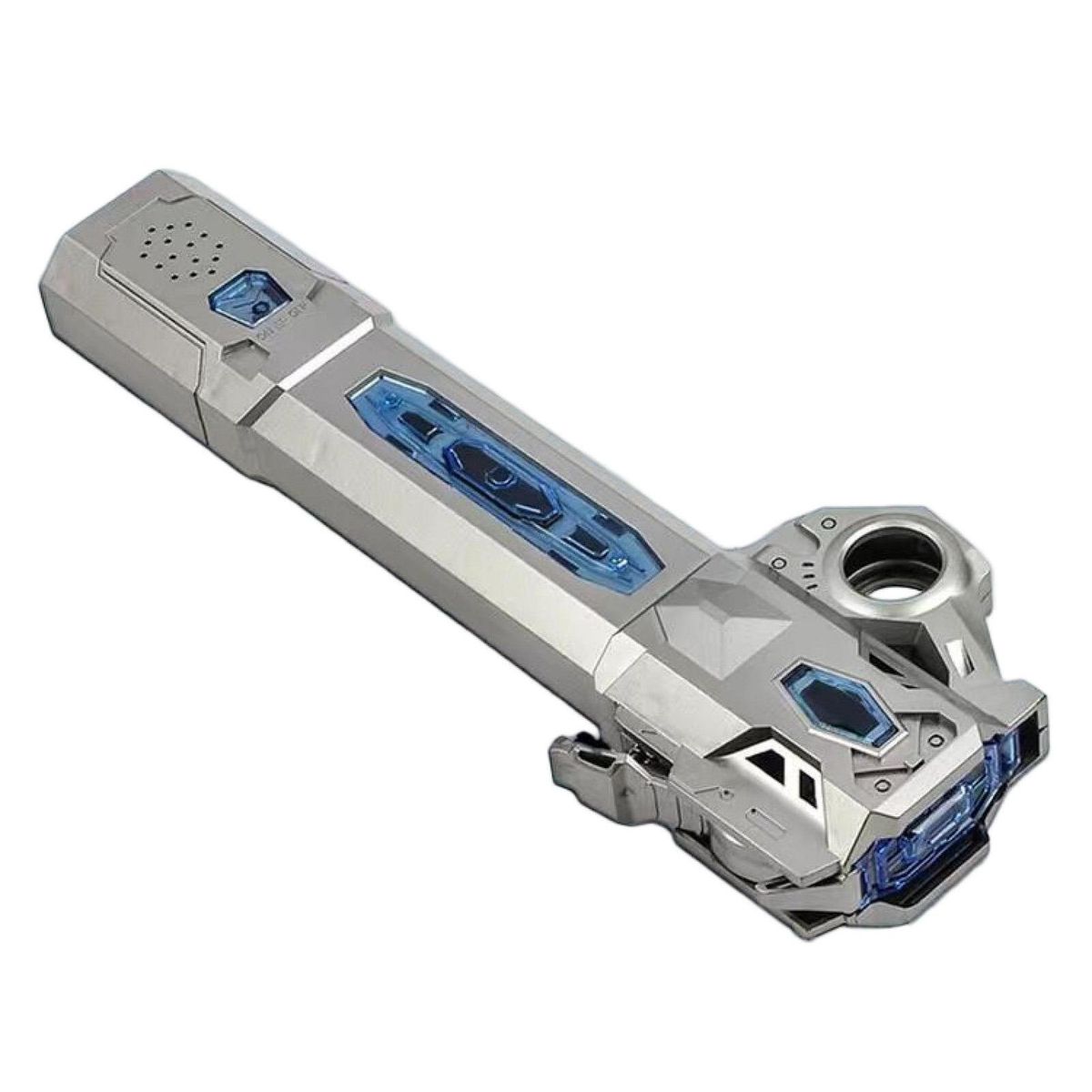 Lightsaber Toy Two in One Flash Stick Silver