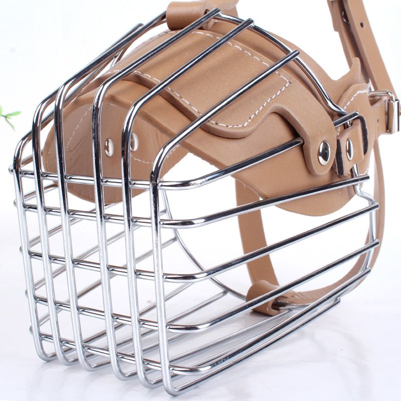 Pet Dog Muzzle Breathable Basket Muzzles Large Dogs Stop Biting Barking Chewing For German Shepherd Anti-bark Dogs Supplies-B