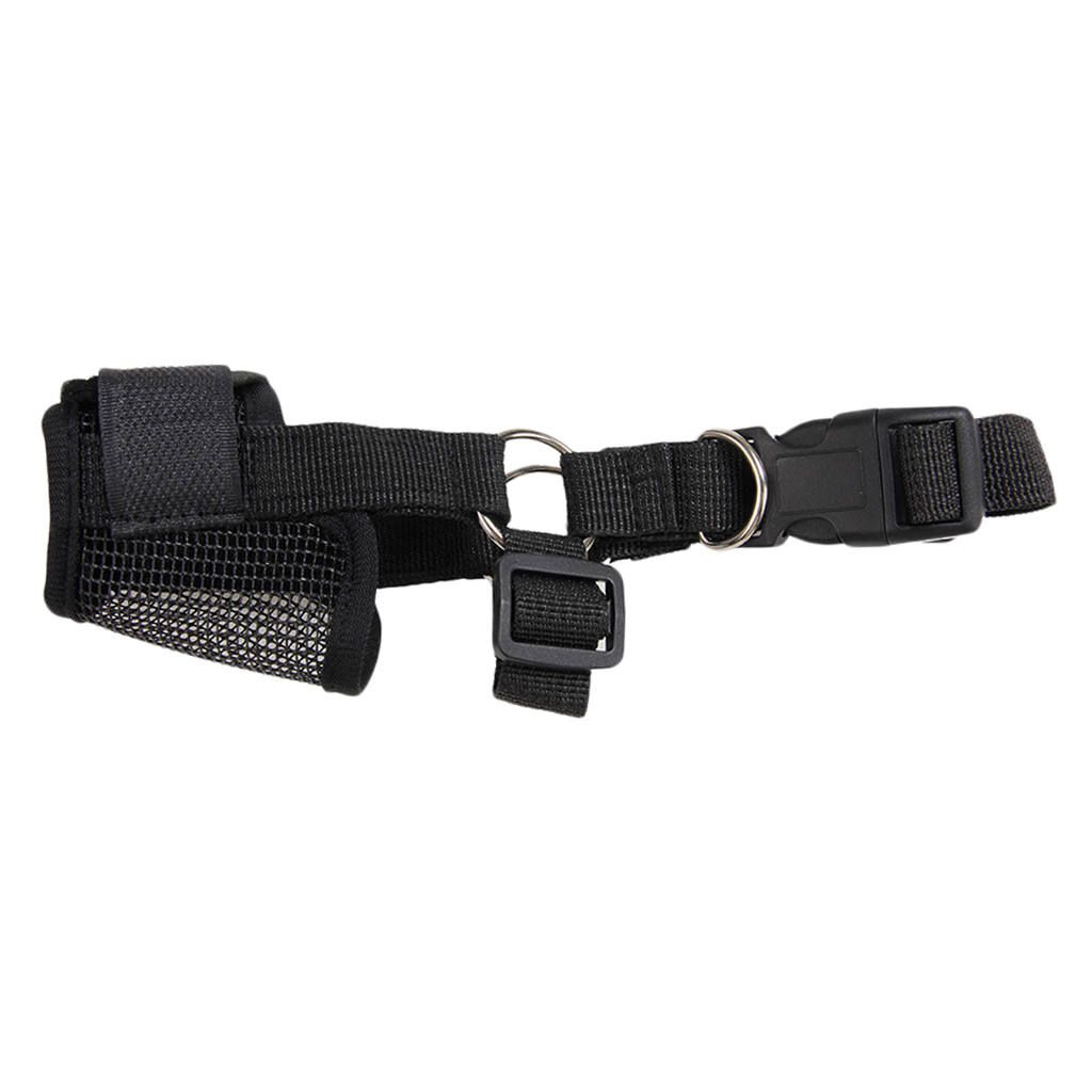 Adjustable Dog Muzzle For  Soft Dog Mouth Cover Anti Black L