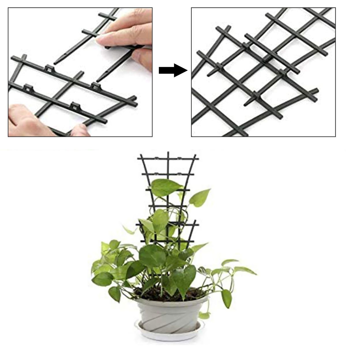 Garden Trellis Plastics Superimposed Climbing Plants Support