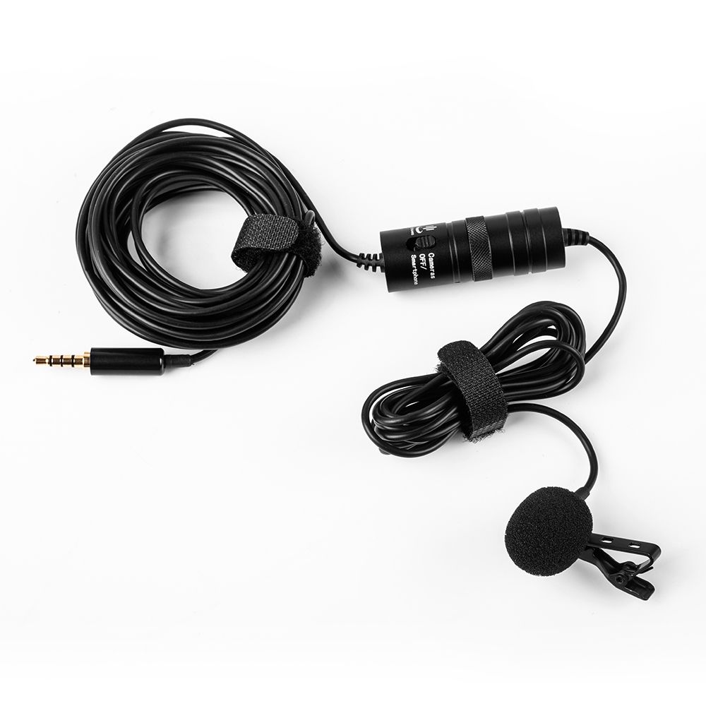 Professional Lavalier Clip-on Microphone Mic 3.5mm 6 Meters