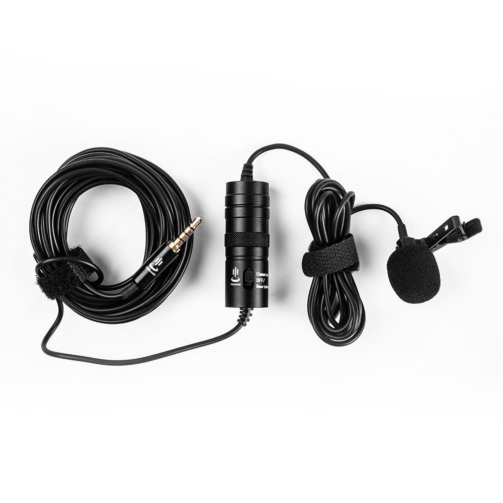 Professional Lavalier Clip-on Microphone Mic 3.5mm 6 Meters