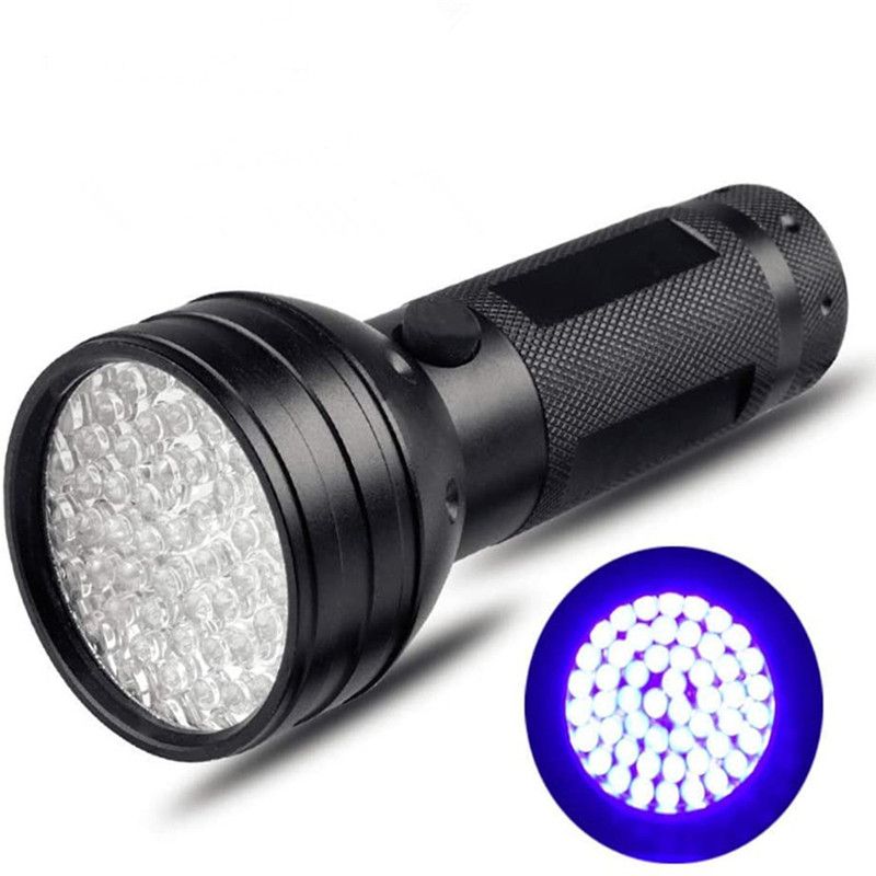 51 LED Ultraviolet Flashlight Black Light Pet Stains