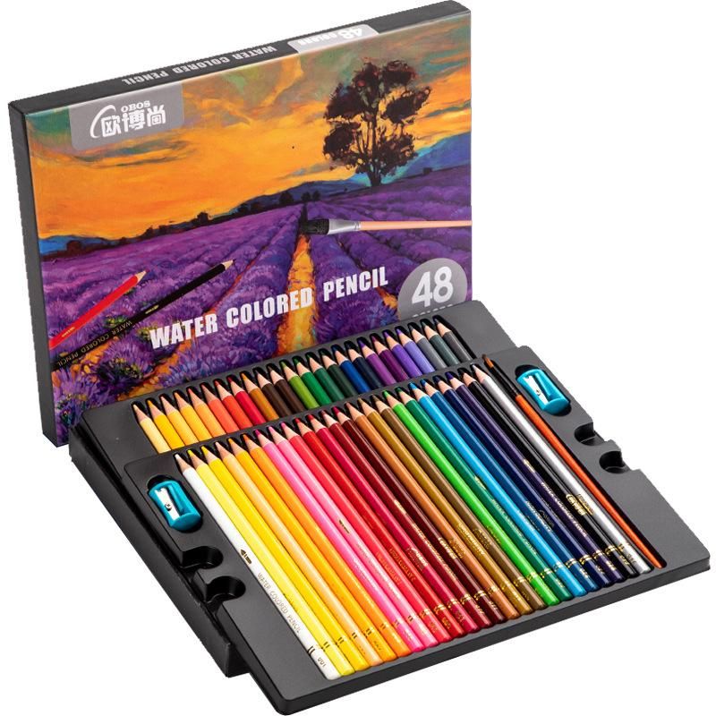 OBOs Professional Color Lead 48 Colors 200 Colors Oily Color Brush Hand Drawn Painting Sketch Water-Soluble Color Pencil