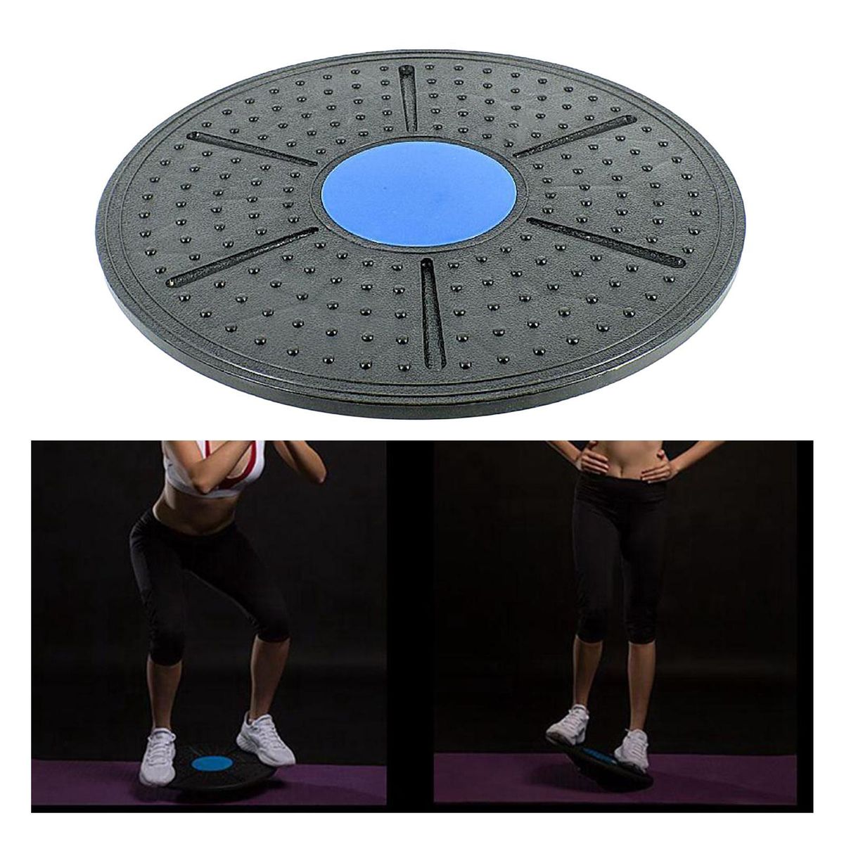 Wobble Balance Board Non-Slip Stability Training Disc Home Gym Blue