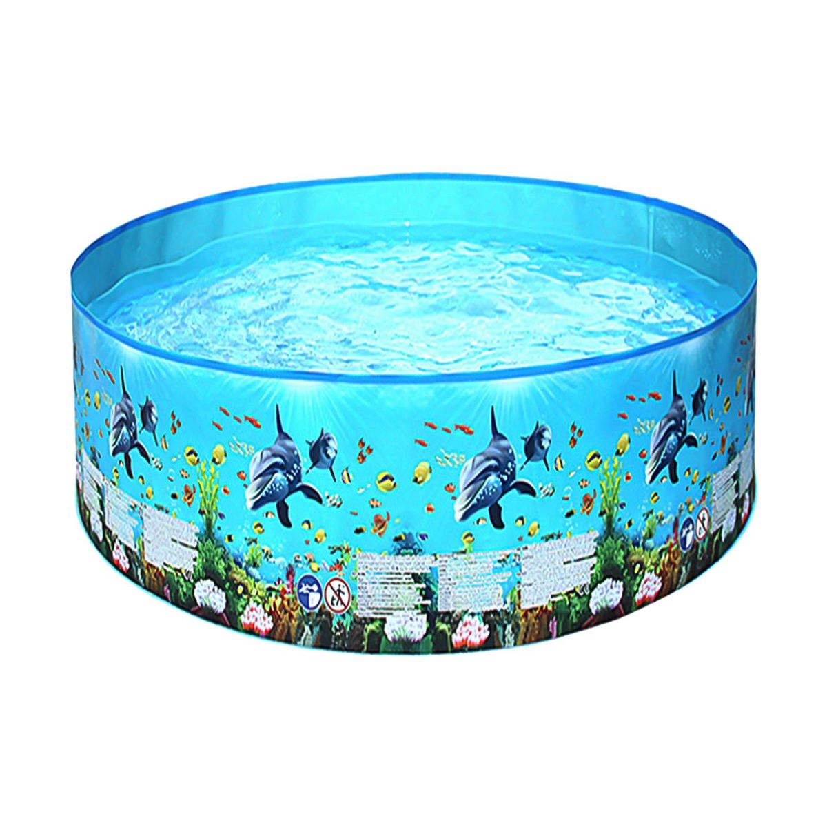 183 * 38cm/ 72 * 15in Outdoor Children Swimming Pool Portable Foldable Round Shape Swimming Pools for Kids Toddles Summer Water Game