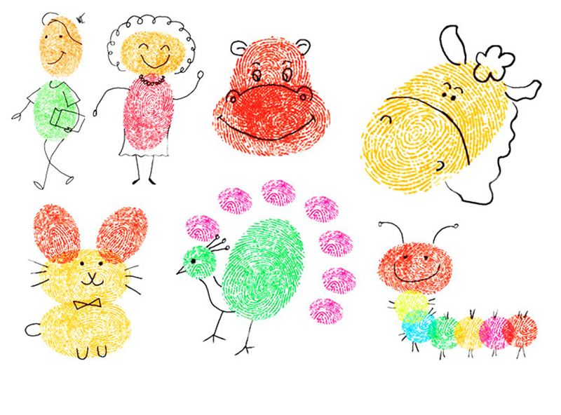 Funny 6 Colors Ink Pad Stamp DIY Finger Painting Craft Cardmaking For 0-12 Months Kids Toy Kids Montessori Drawing Baby Toys
