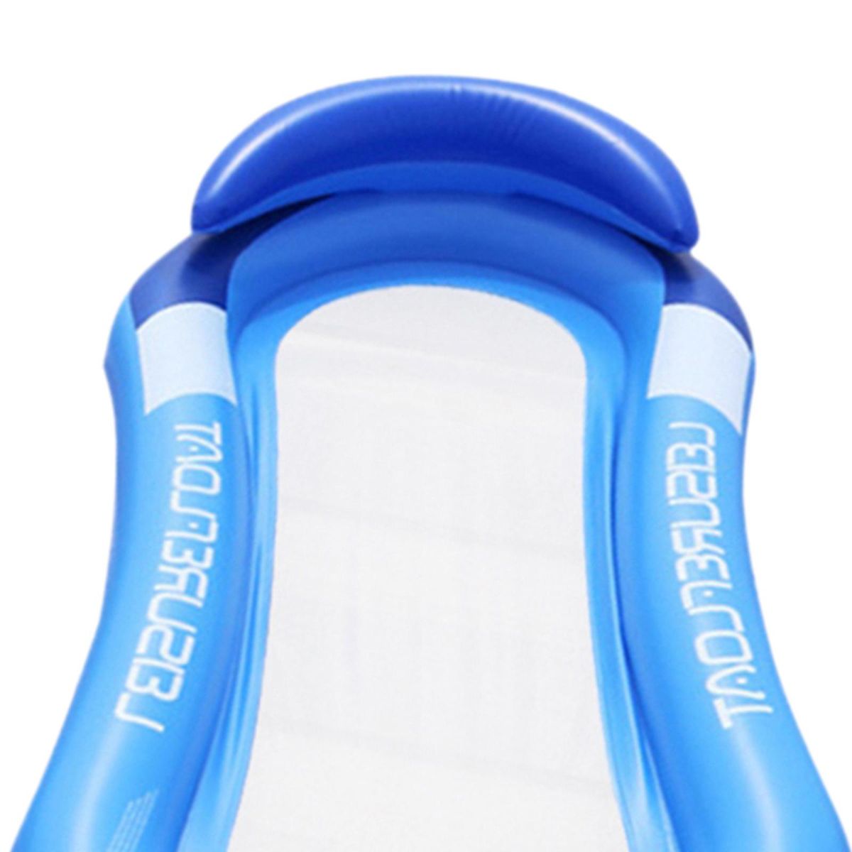 Pool Float Bed Kids Adults Floater Floating Chair Lounger Air Bed Blue