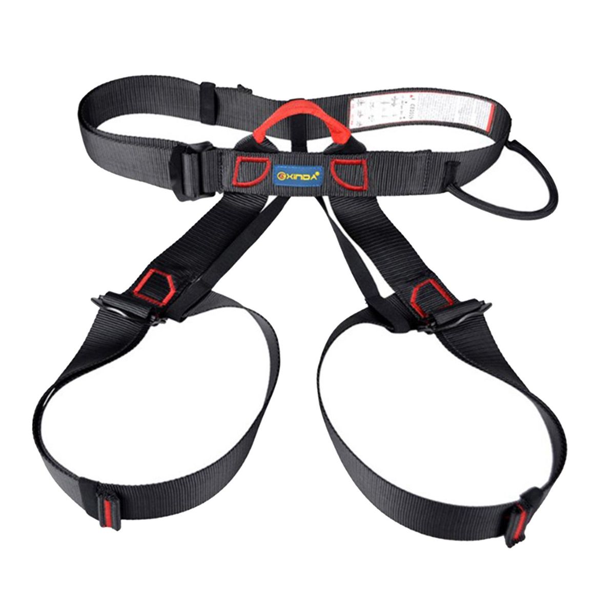 Thick Climbing Harness Waist Safety Harness Belt, Black
