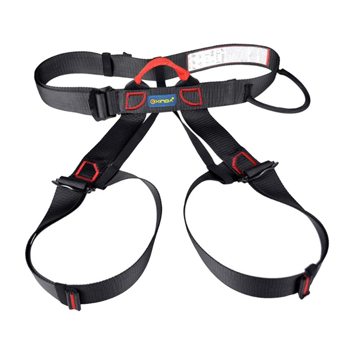 Thick Climbing Harness Waist Safety Harness Belt, Black