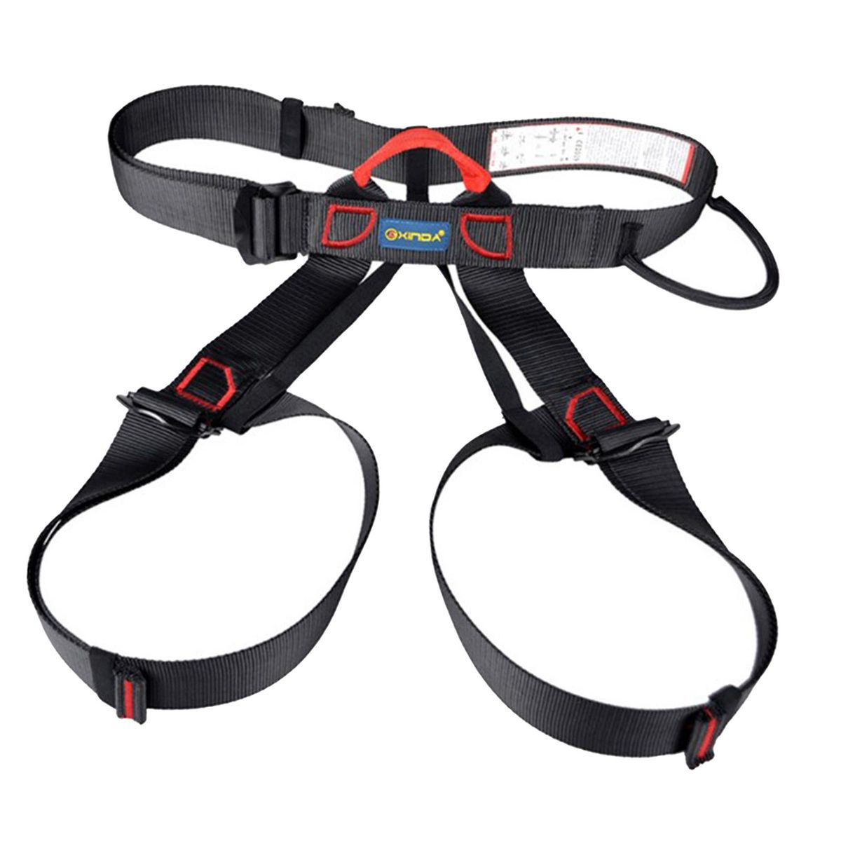Thick Climbing Harness Waist Safety Harness Belt, Black