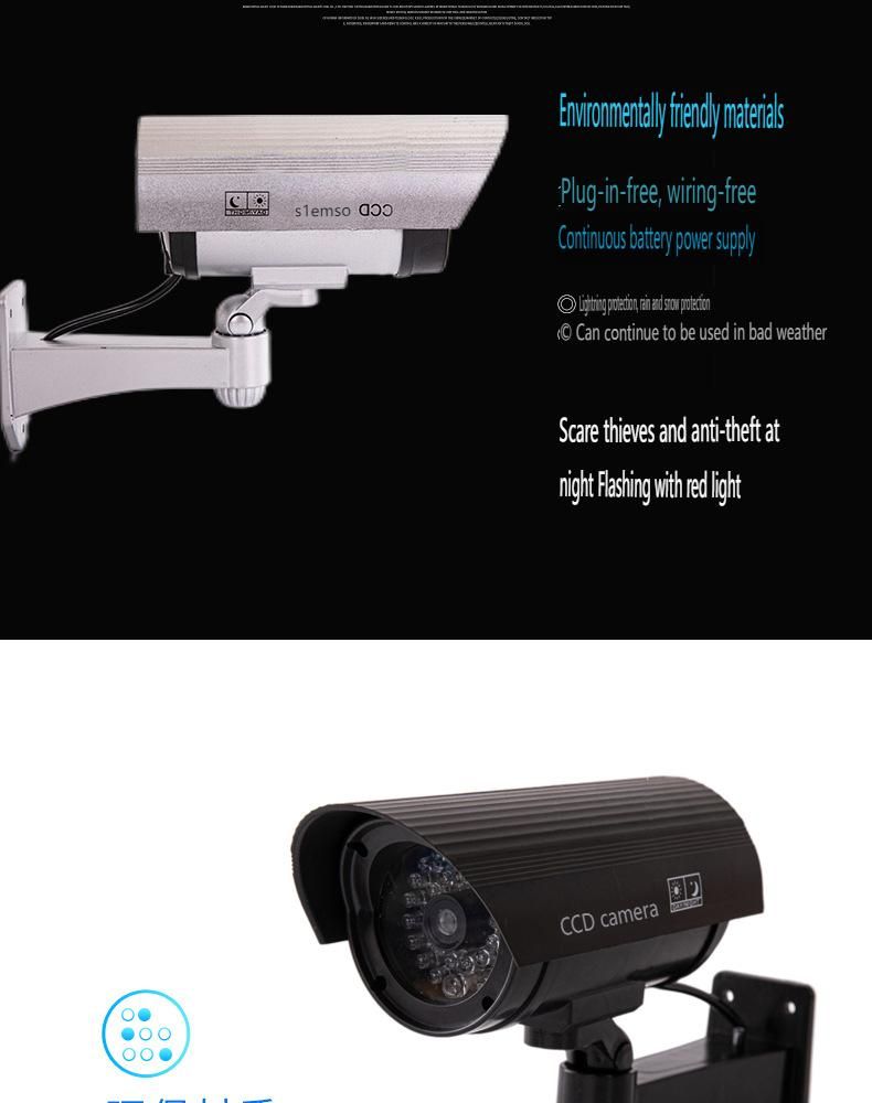 Simulation Camera Gun-Type Fake Outdoor Surveillance Camera inside and outside Camera