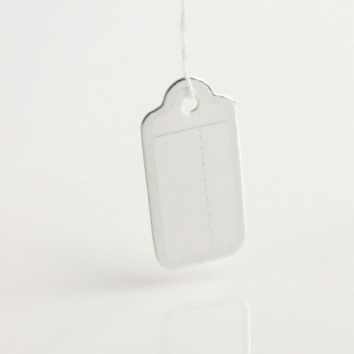 Labels Tie String Strung Price Tickets Jewelry Watch Clothing Display Tags 500X Silvery