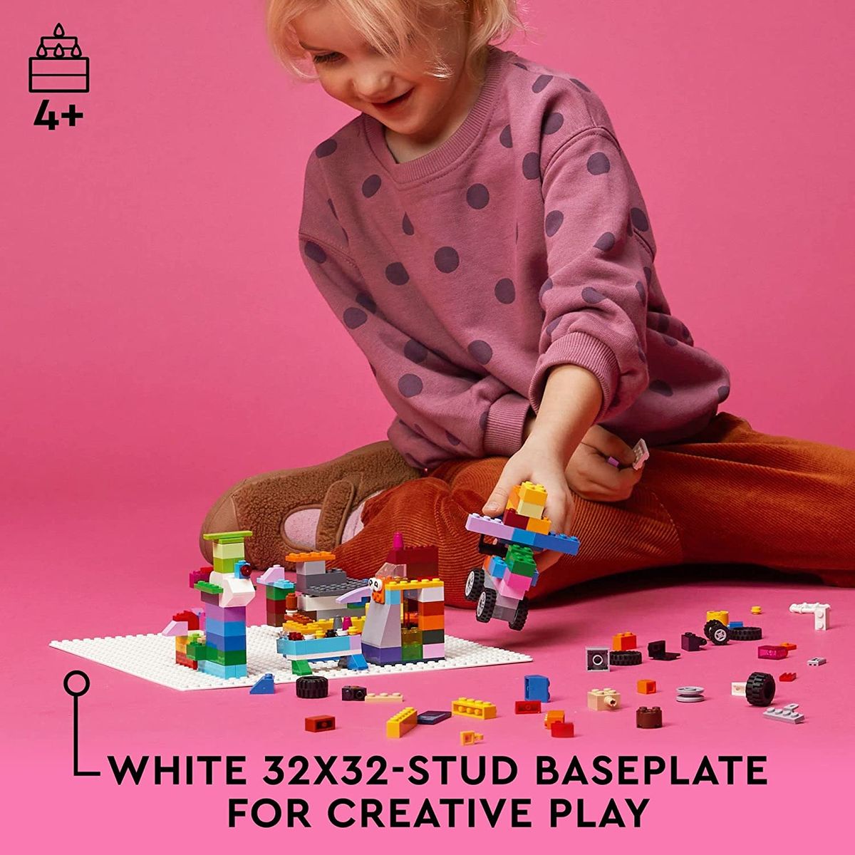 Classic White Baseplate 11026 Building (1 Piece)