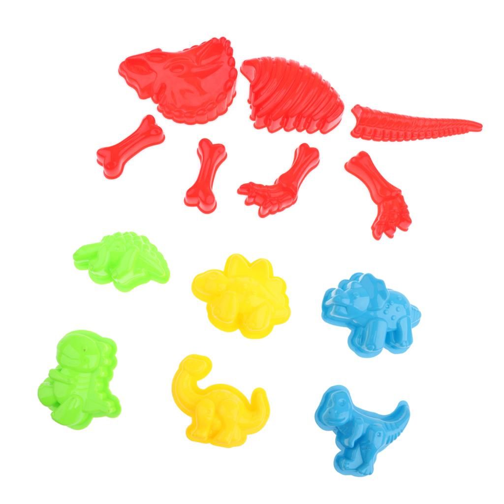 Assorted Summer Beach Sand Toys Set Various Dinosaur Sand Molds Kids