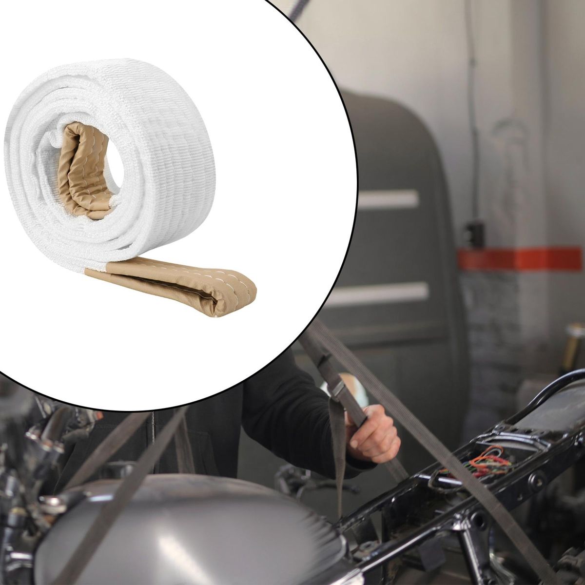 Heavy Duty Tow Strap High Strength Lifting  Towing