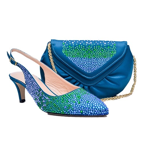 Shoe & Bag - Teal Green