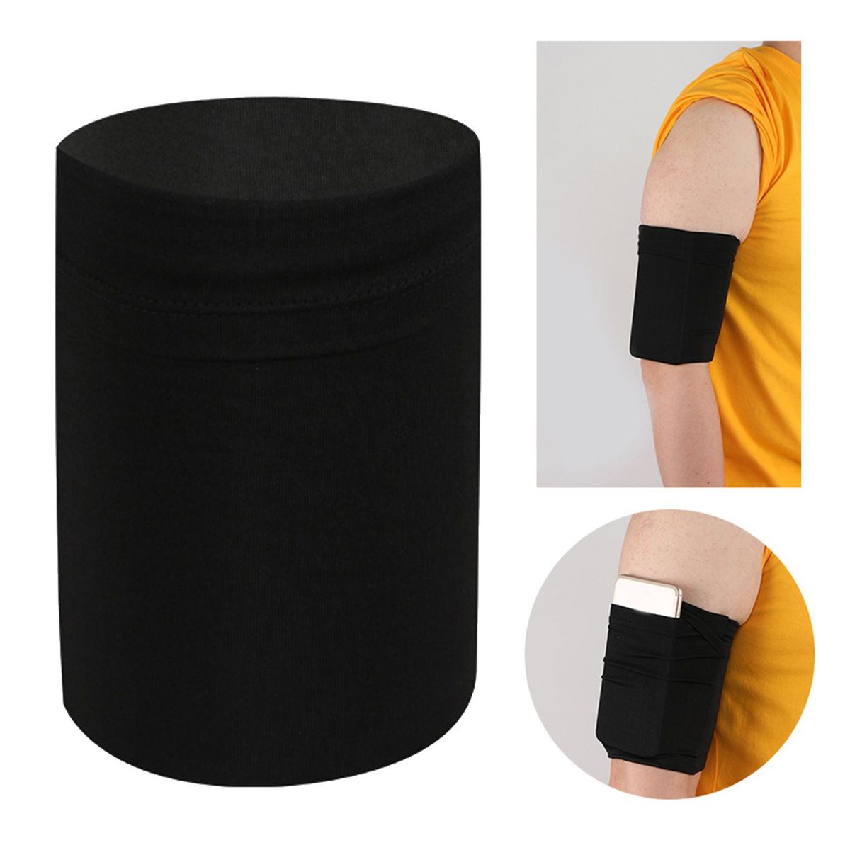 Armband Phone Case Sports Running Arm Band Holder Key Bag For Black