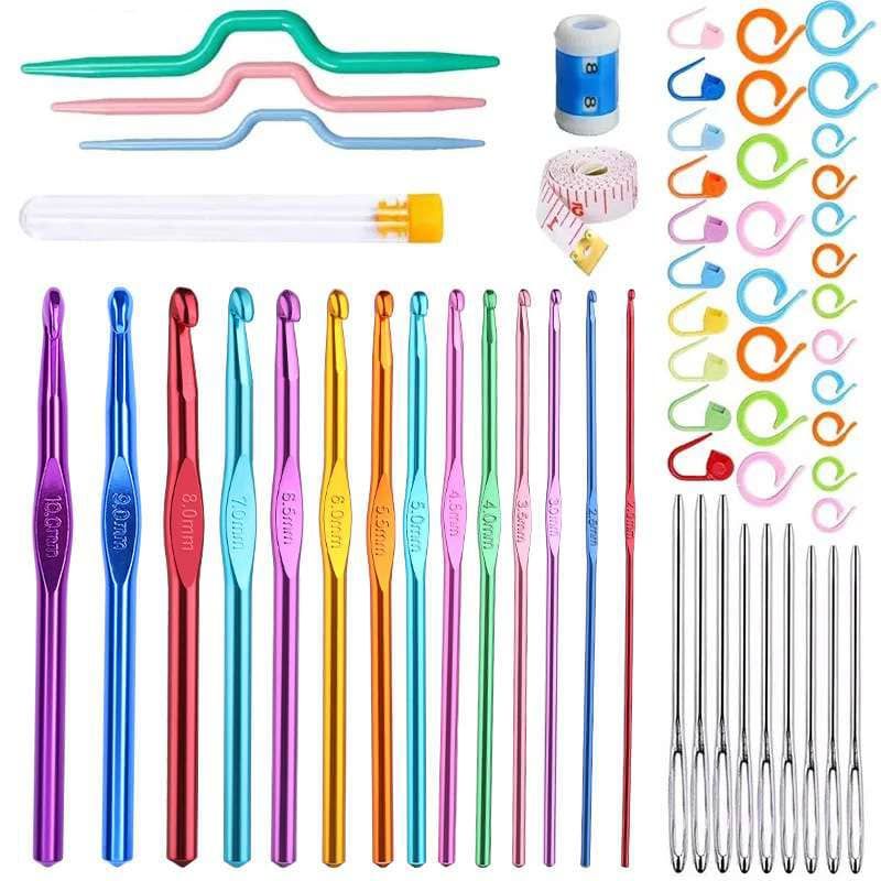 59 Pieces Crochet Hook And Accessories Set