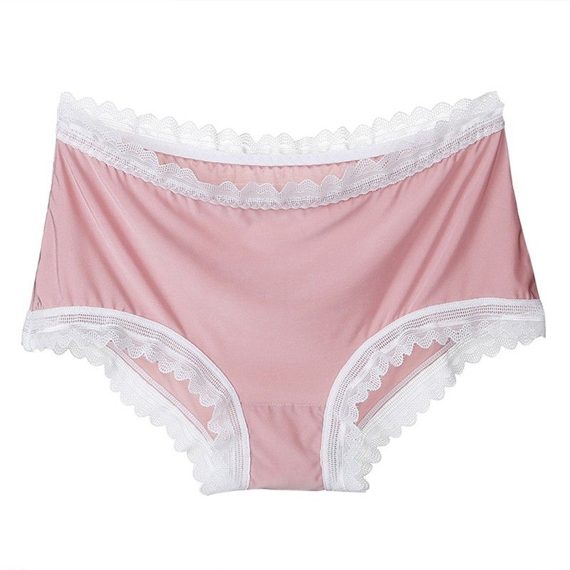 Women Lace Panties Briefs Scalloped Breathable Smooth Thin