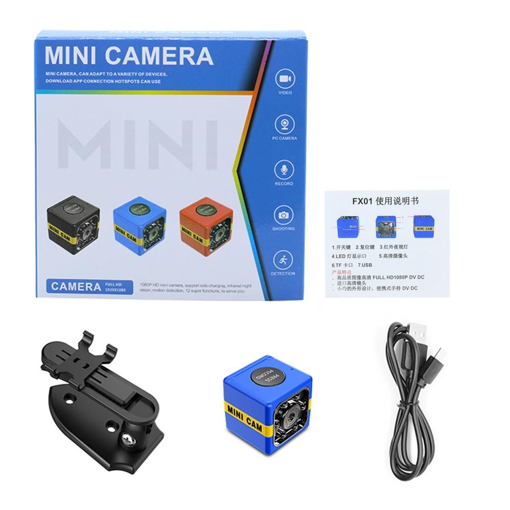 Mini Camera  Full HD 1080P Security Camera Portable Small Home Cam with Night Vision and Motion Detection for Indoor and Outdoor, Sports