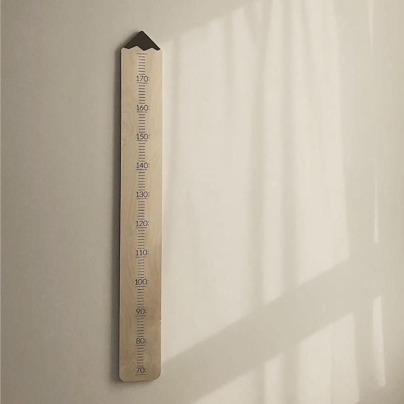 Korean Ins Children's Wooden Stature (Foot) Decorative Wall Hanging Ruler Baby and Infant Height Measuring Instrument Shooting Props