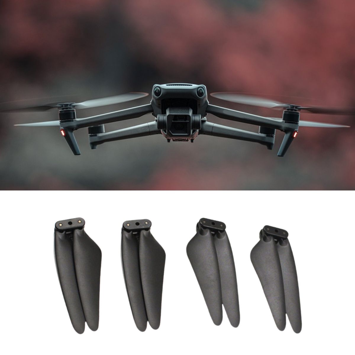 4Pcs Drone Blades Replacement Mini Drone Propeller Blades Black