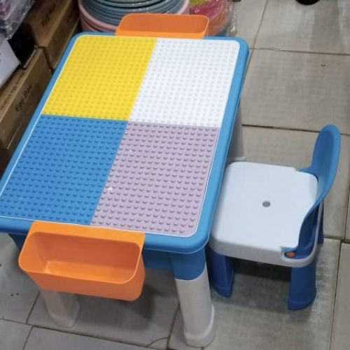 Multifunction Study Desk Table / Bricks Toy For Children