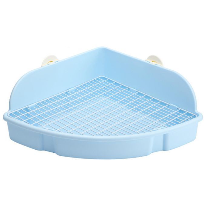 Bunny Litter Box Pet Toilet Open Training Tray For Small Animals Blue