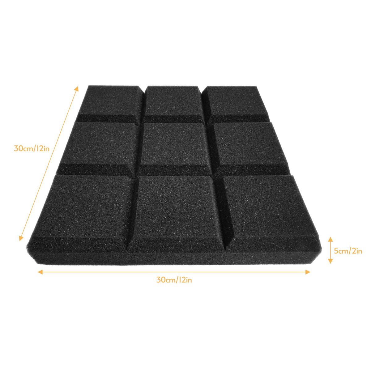 12pcs 12*12*2inch Studio Acoustic Foams Panels Sound