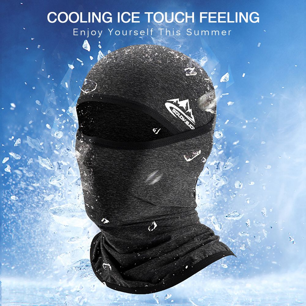 Cycling Face Mask UPF50+ Helmet Liner Balaclava Cooling Ice