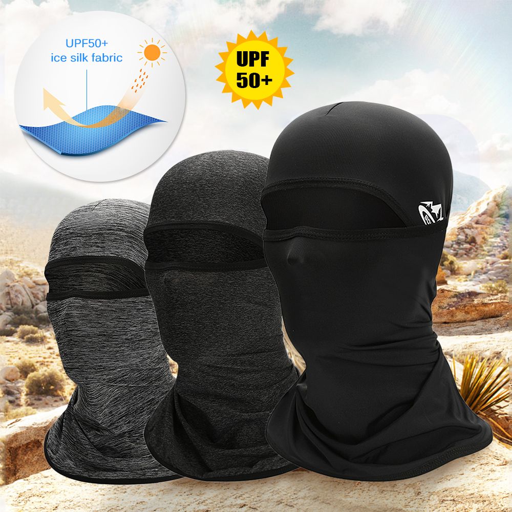 Cycling Face Mask UPF50+ Helmet Liner Balaclava Cooling Ice