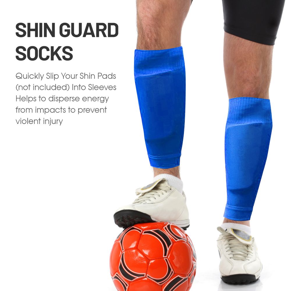1 Pair Shin Guard Socks Men Women Soccer Shin Socks
