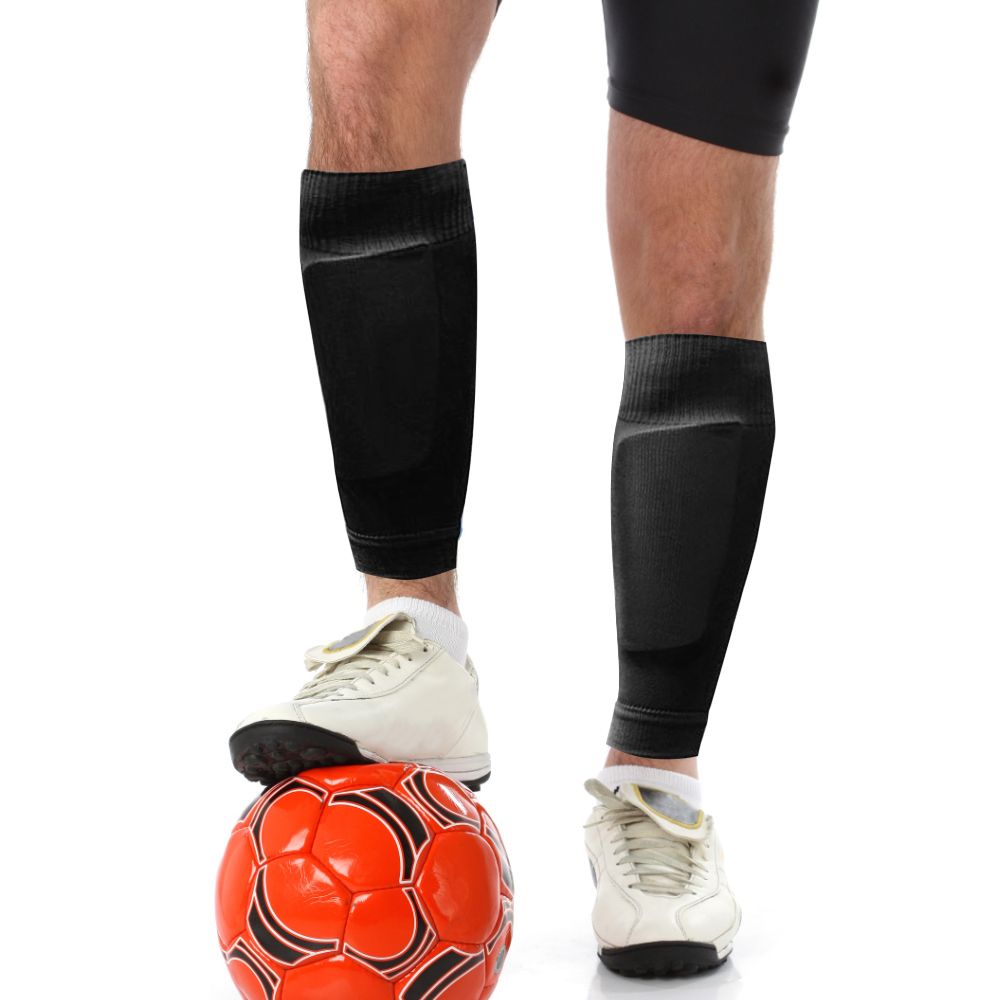 1 Pair Shin Guard Socks Men Women Soccer Shin Socks
