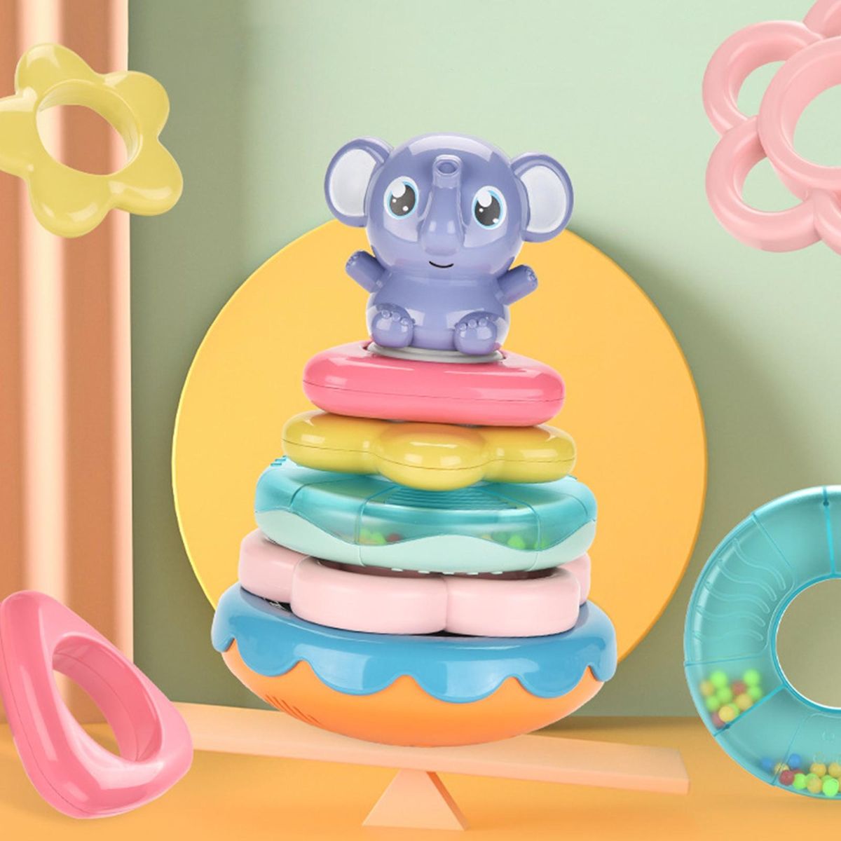 Puzzle Toy for Babies Melody Stack Learn Music Tumbler for Babies