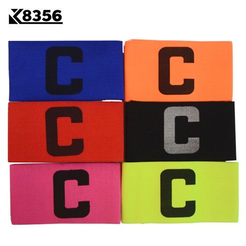 Spandex C Word Soccer Captain Armband Outdoor Team Sports Soccer Fan Supplies Football Game Training Supplies 1Pcs(Red)