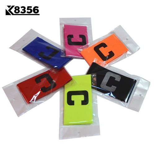 Spandex C Word Soccer Captain Armband Outdoor Team Sports Soccer Fan Supplies Football Game Training Supplies 1Pcs(Red)