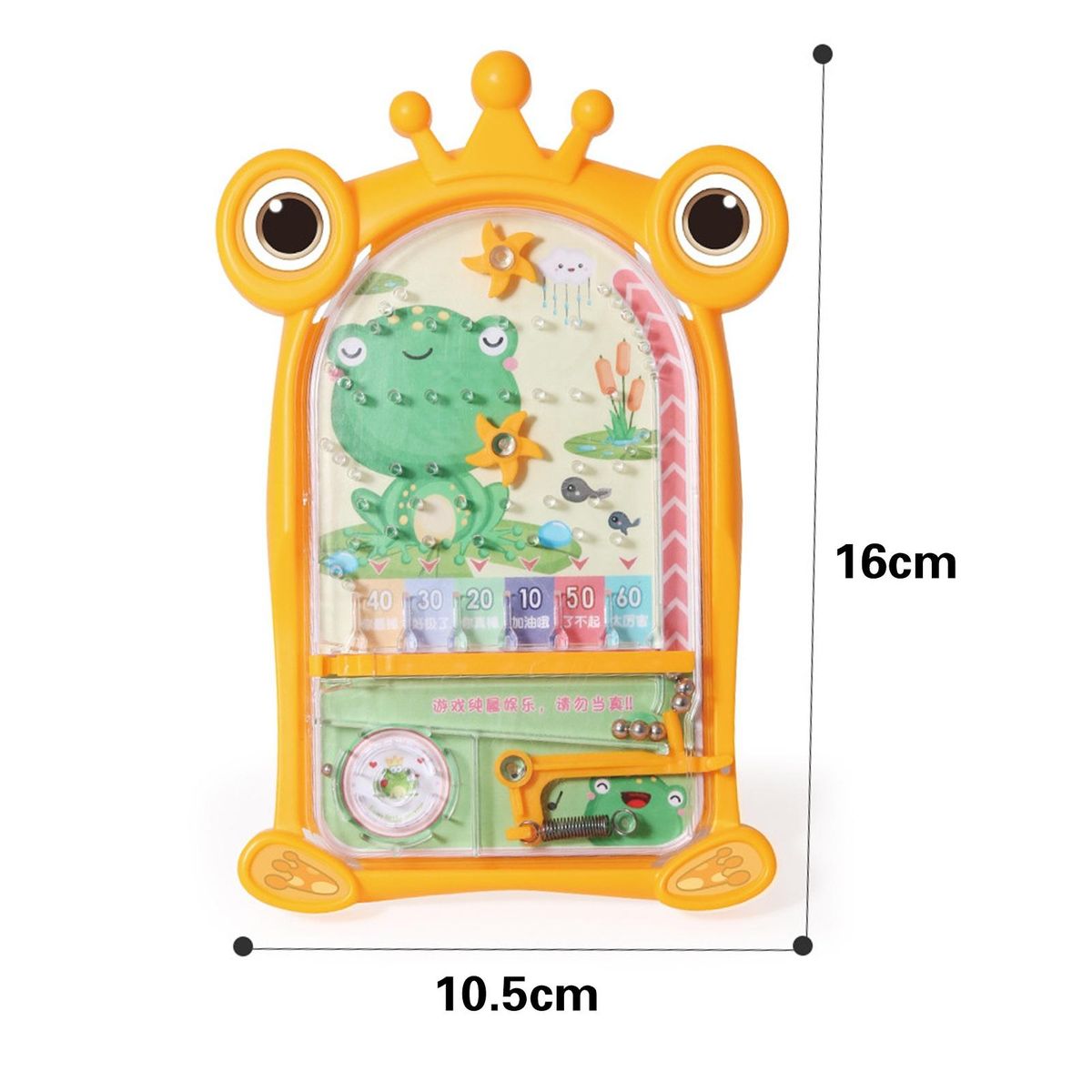 Children Frog Maze Pinball Toy Froggy Fun Maze Pinball Cute for Kids Yellow