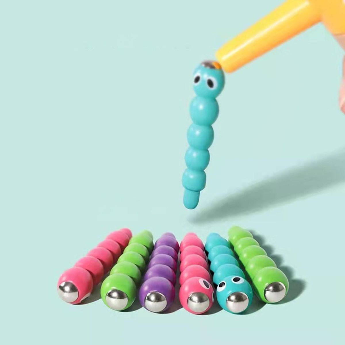 Woodpecker Toy Boys Girls Bird Caterpillars Early Educational Toys Blue