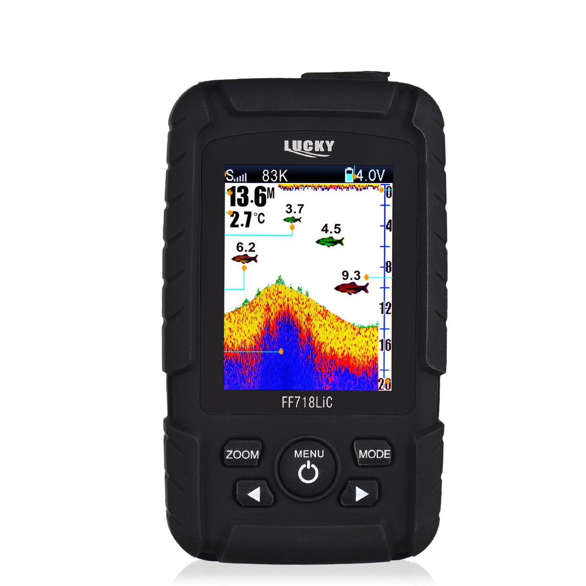 Portable Fish Finder Handheld Wired Fish Depth Finder Sonar