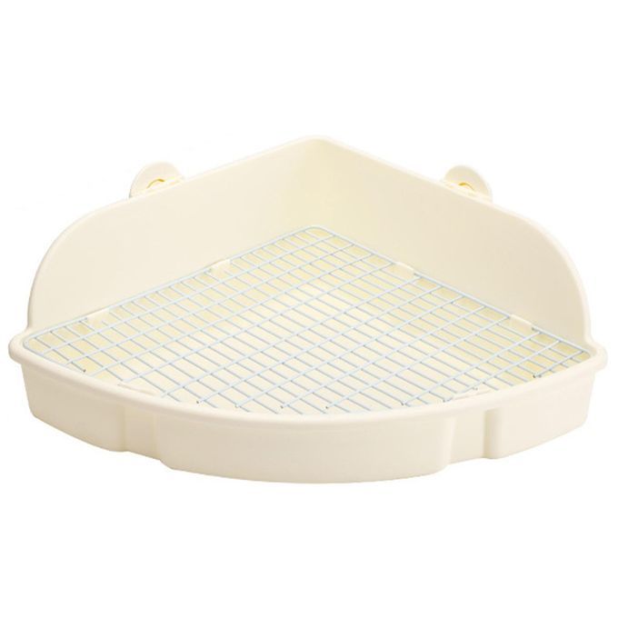 Bunny Litter Box Pet Toilet Open Training Tray For Small Animals White