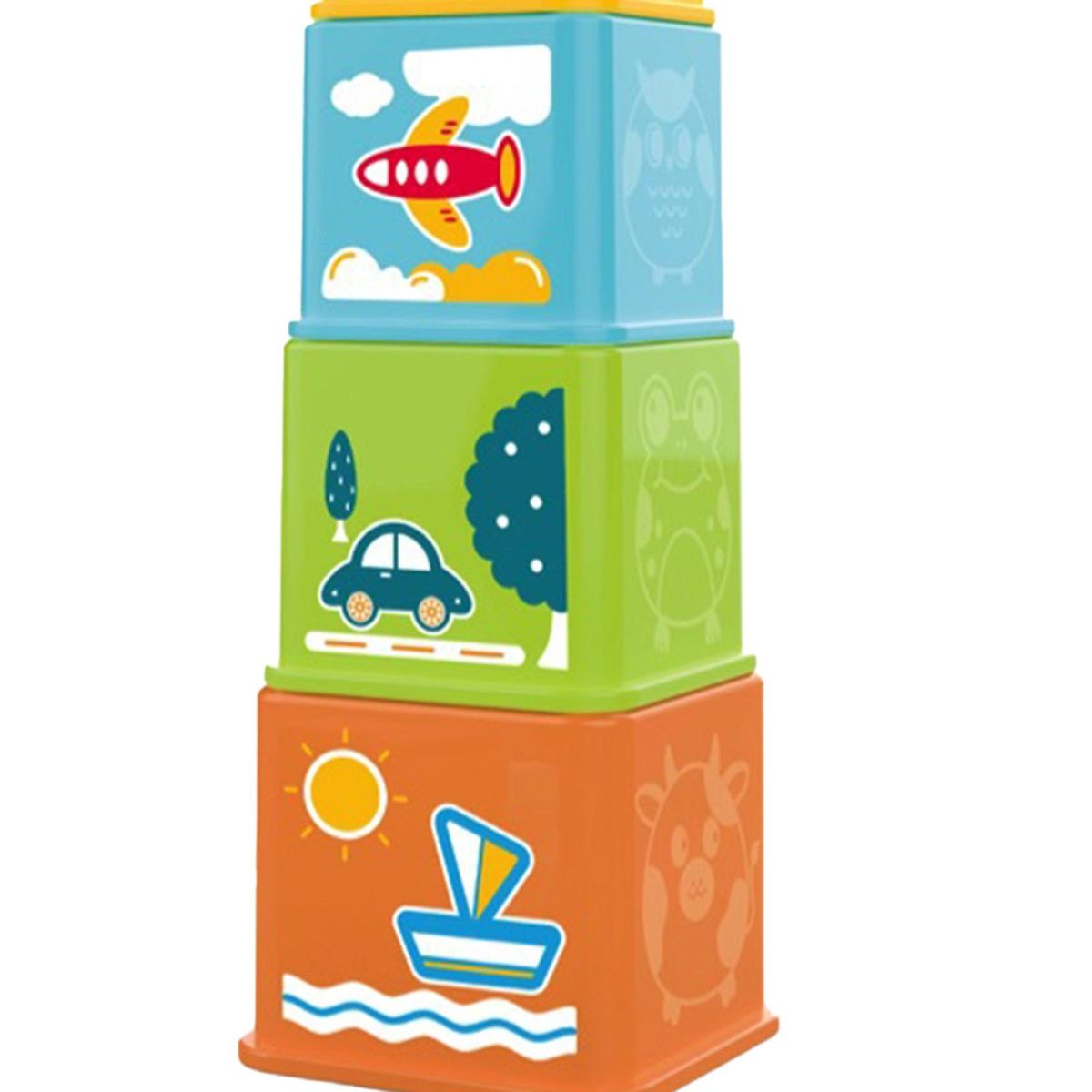 1 Set Brain Game Stacking Cups Block Toys Multicolor