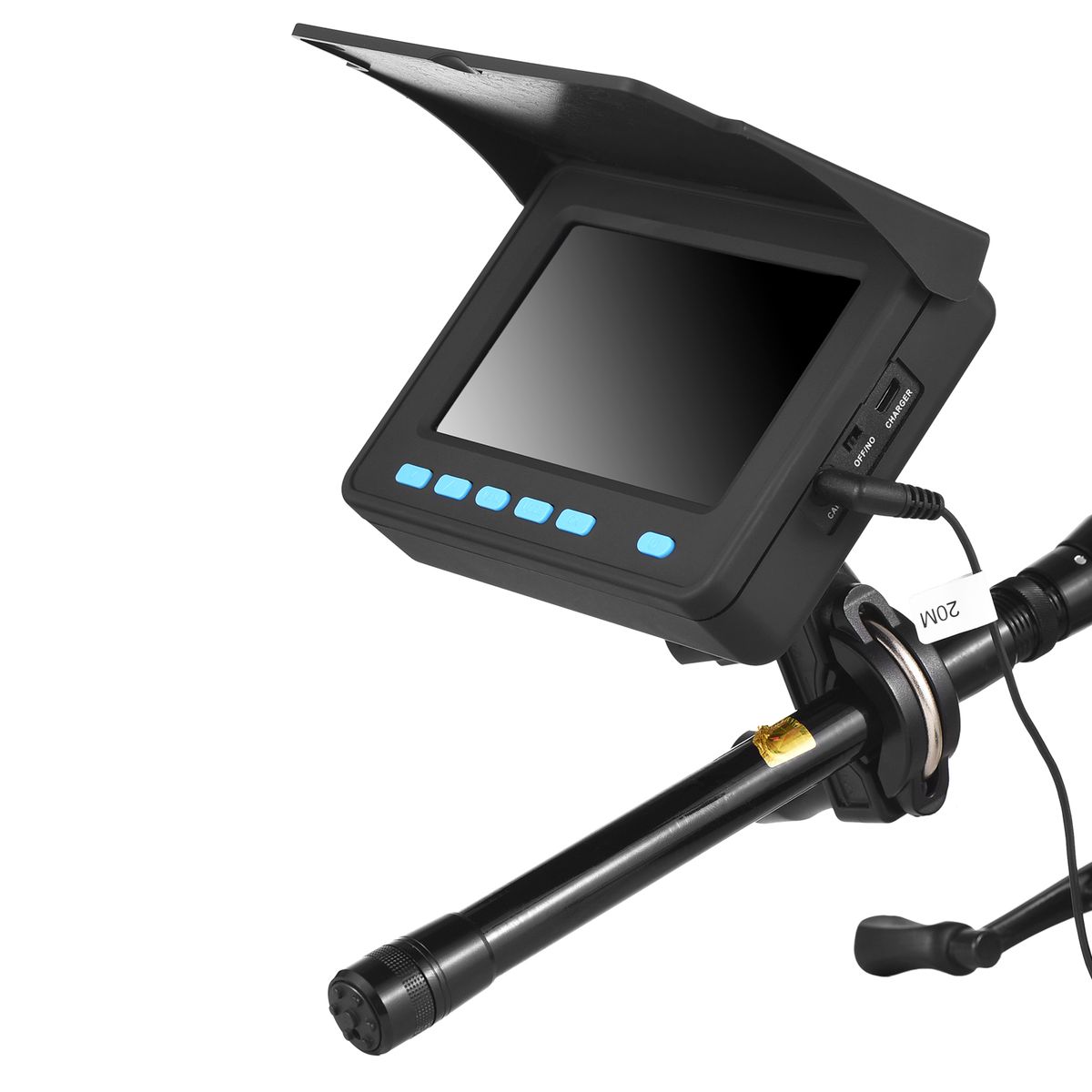 20M/30M 1200TVL Underwater Fishing Camera Fish Finder 4.3''