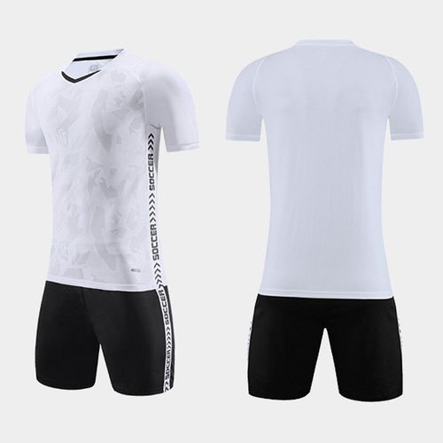 Quick Dry Fashion Runing Short Sleeve Outdoor Sports  T-shirt Shorts Men Soccer Jersey Set