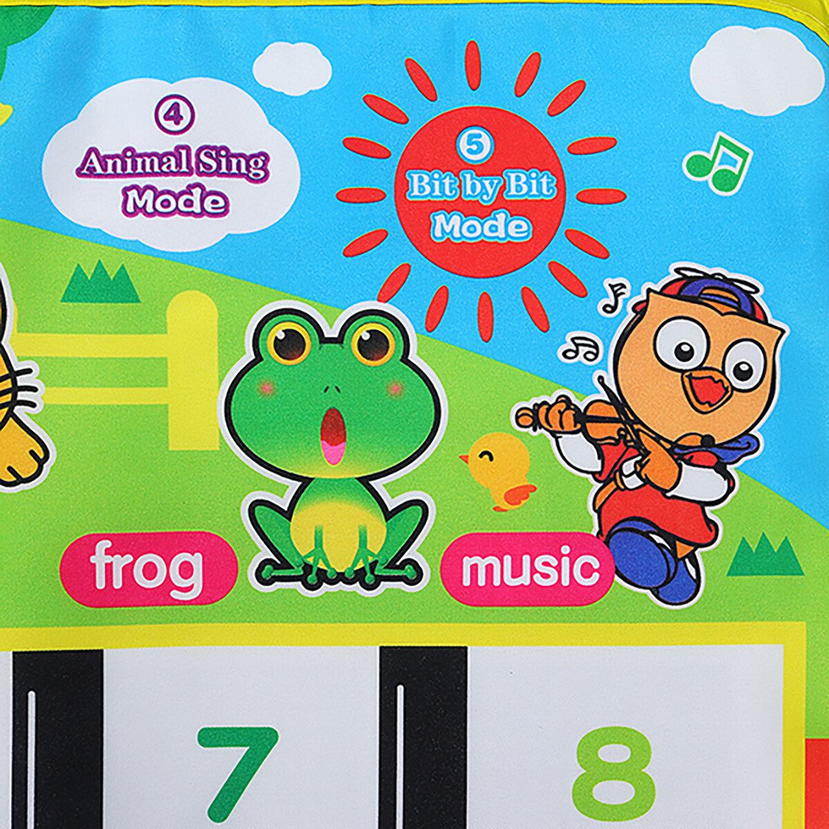 5 Music Modes Kids Touch Animal Piano Toy Singing Game Crawling Mat Blanket Rug