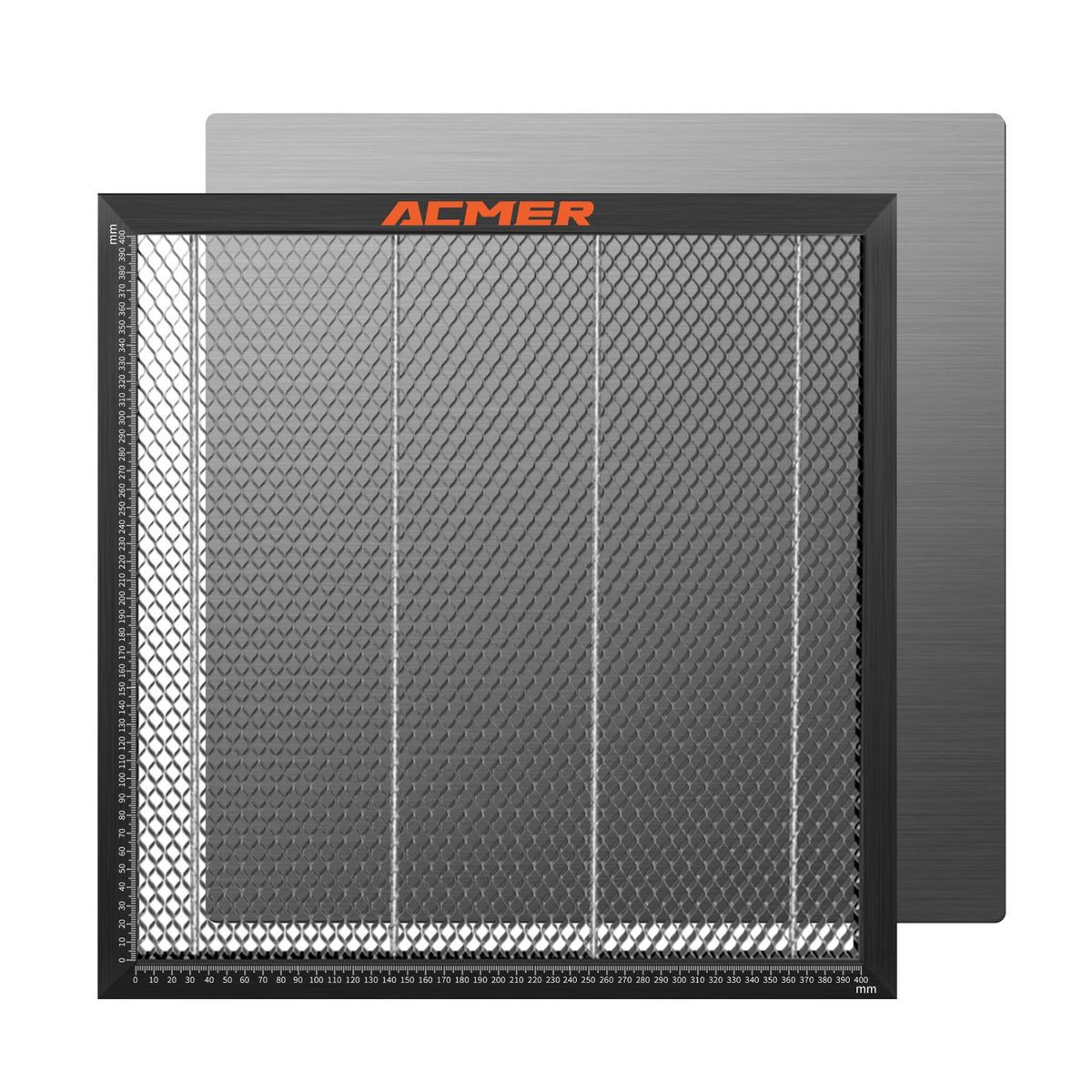 TEVOUP ACMER-E10  Laser Cutting Honeycomb Working Table Board Steel Panel Platform 440x440mm for CO2 or Diode Laser Engraver Cutting Machine Compatible with NEJE/XTOOL/ORTUR/SCULPFUN Easy-observing Table-protecting