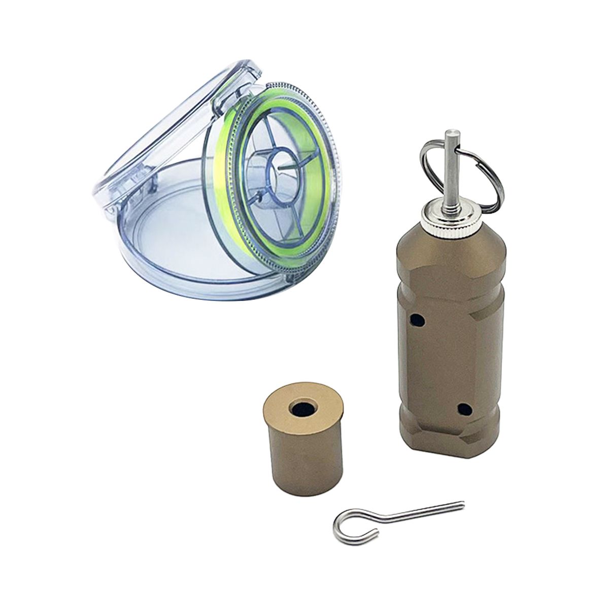 Perimeter Trip Alarm Kit 360º Loud Sound Early Warning Security System for Camping and Security Property Safety(E)