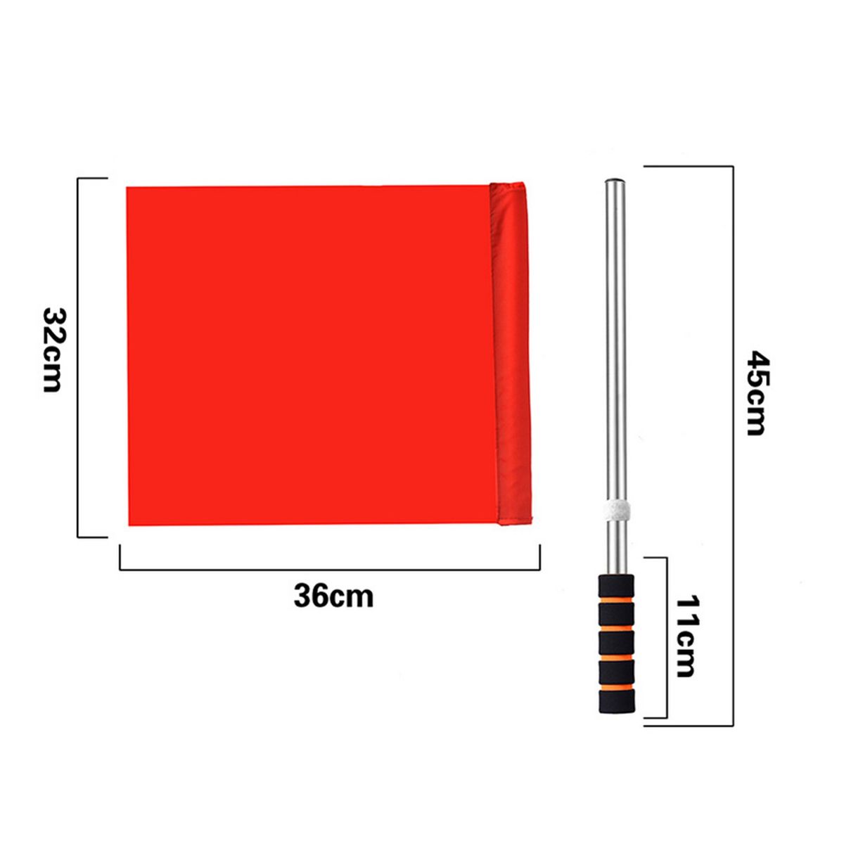 Referee Flag Football Match Linesman Flag Red