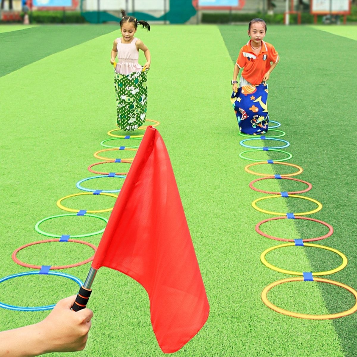 Referee Flag Football Match Linesman Flag Red