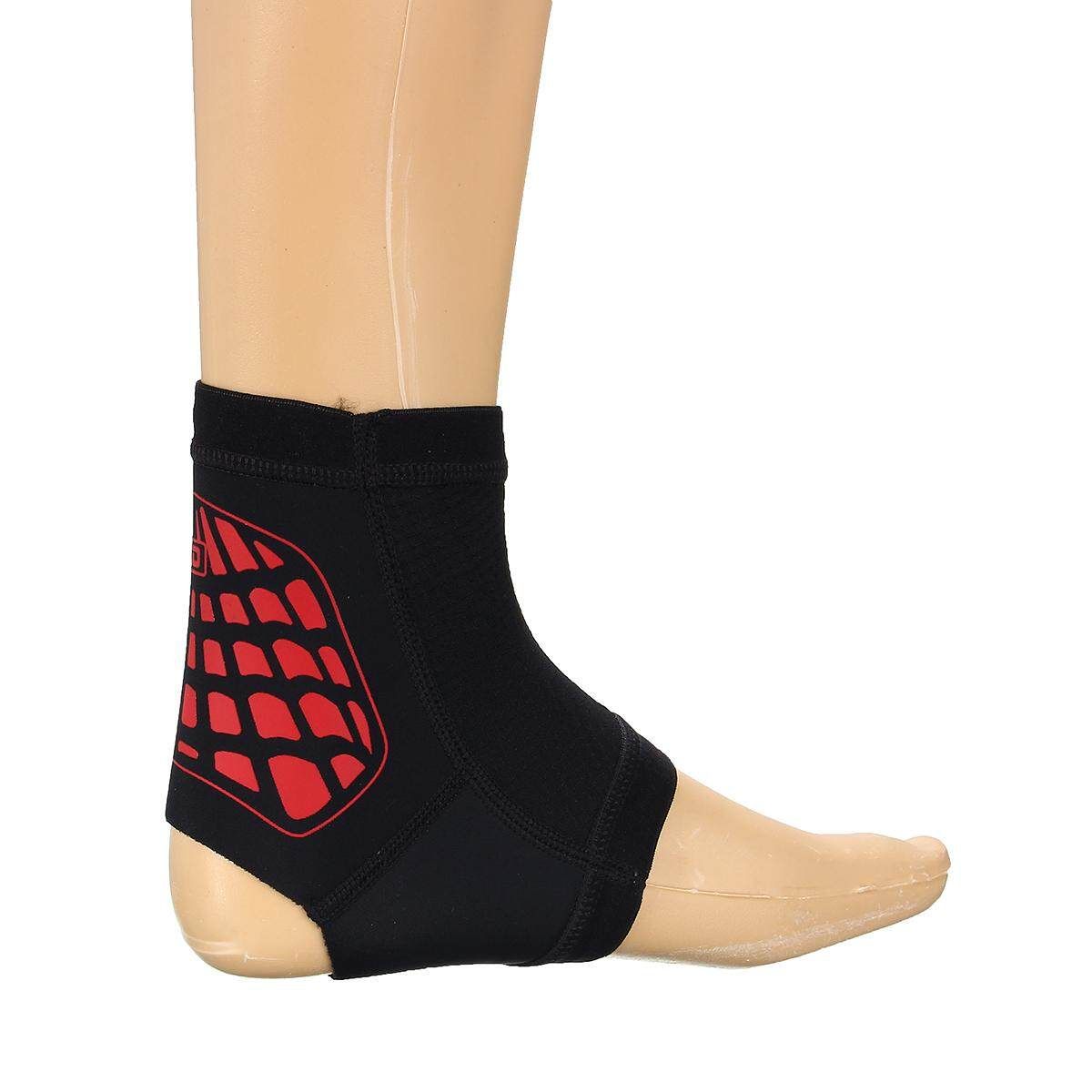 Single Basketball Running Ankle Sheath Movement Nursing Health Protectors Black Red L Black Red L